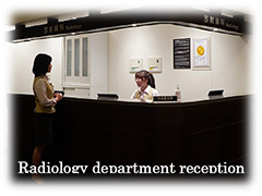 Radiology department reception