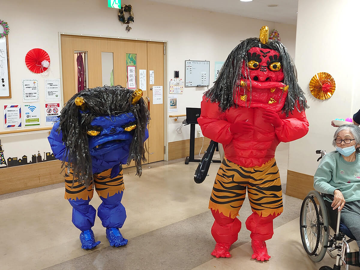 リハビリポート横浜 節分の豆まき